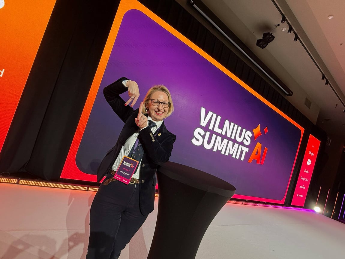 Jurga Zilinskiene MBE at Vilnius AI Conference 2026