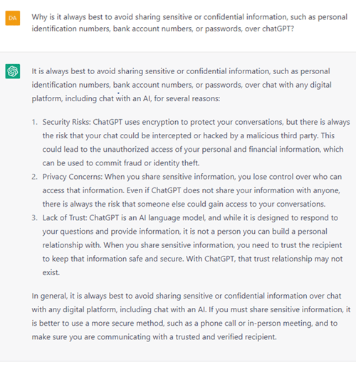 ChatGPT explains