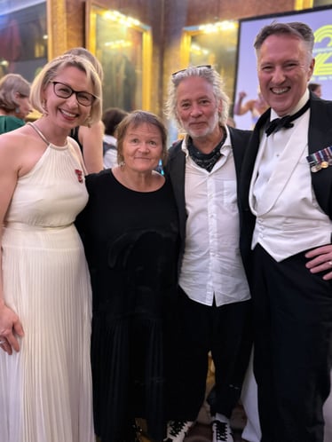 Guildhawk's David Clarke and Jurga Zilinskiene MBE meet with Producers Dalia Ibelhauptaite and Dexter Fletcher