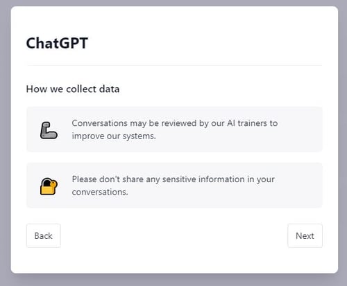 GPTChat How we collect data