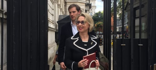 Jurga-Zilinskiene-CEO-Founder-of-Guildhawk-leaving-Downing-Street-768x346