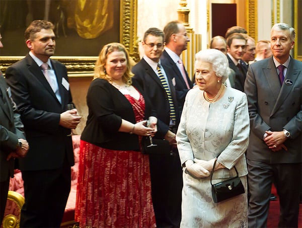 Queen Elizabeth at the Queen's Awards.