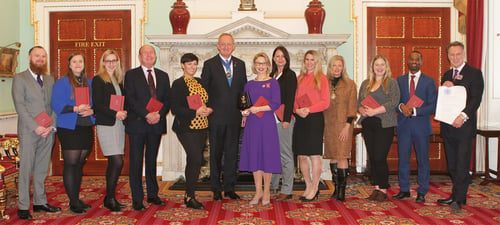 Guildhawk team presented the queens award