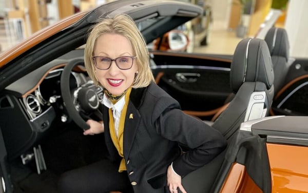 CEO Jurga Zilinskiene at Bentley factory