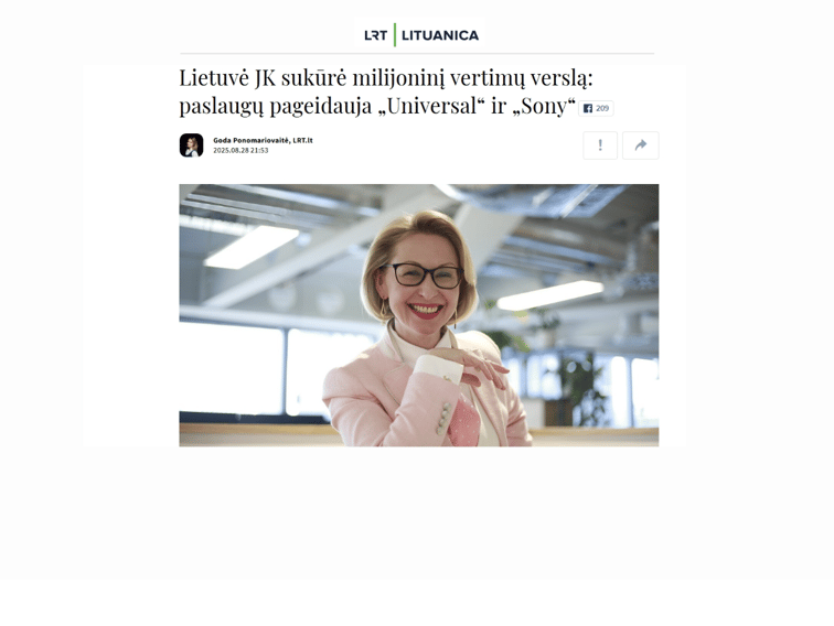 Guildhawk featured in LRT Lithuanian National Broadcast 