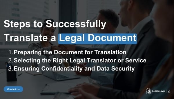 Steps to Successfully Translate a Legal Document